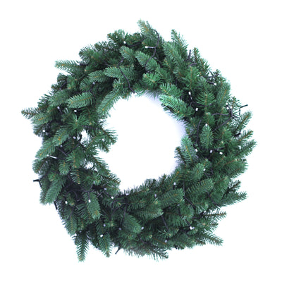 Twinkly Pre-Lit Wreath App-controlled 2-Ft LED Christmas Wreath 50 RGB+W(2 Pack)