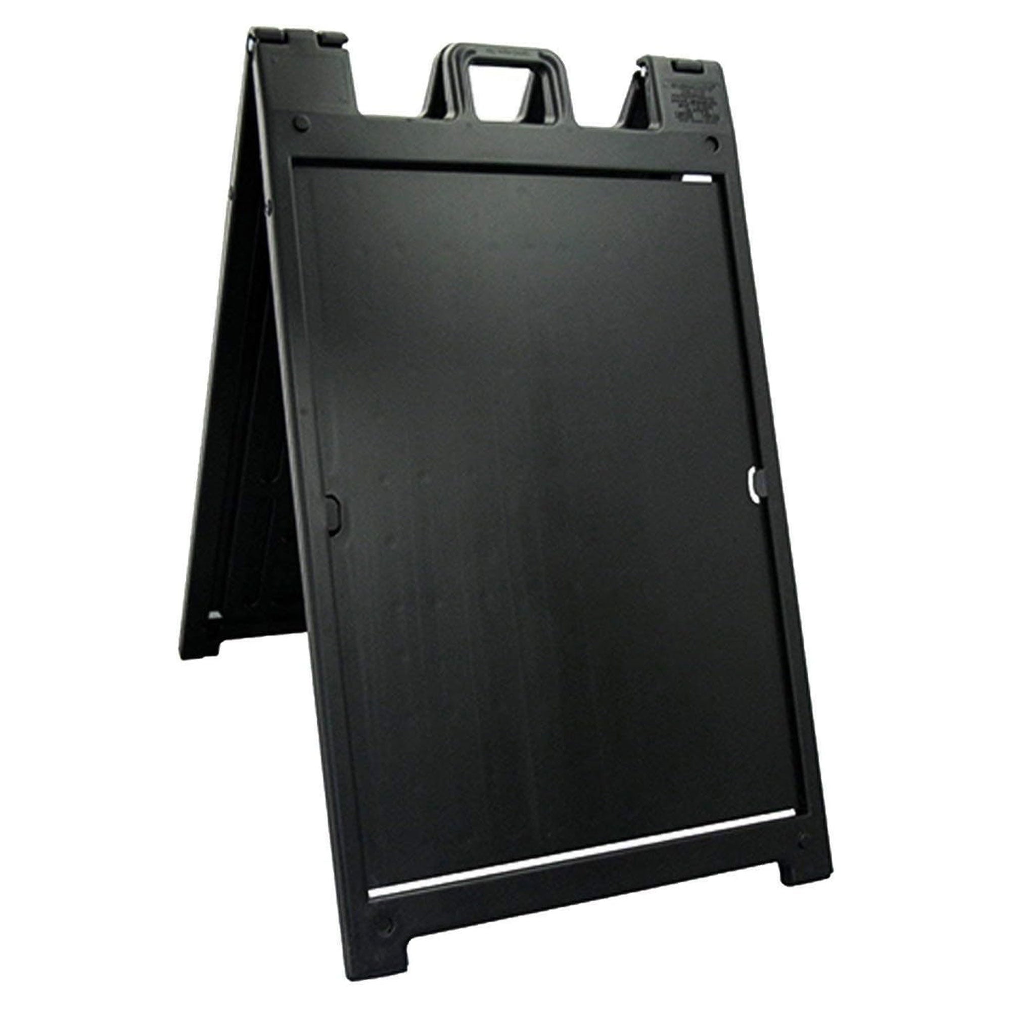 Plasticade Signicade Deluxe Portable Folding Double Sided Sign, Black (4 Pack)