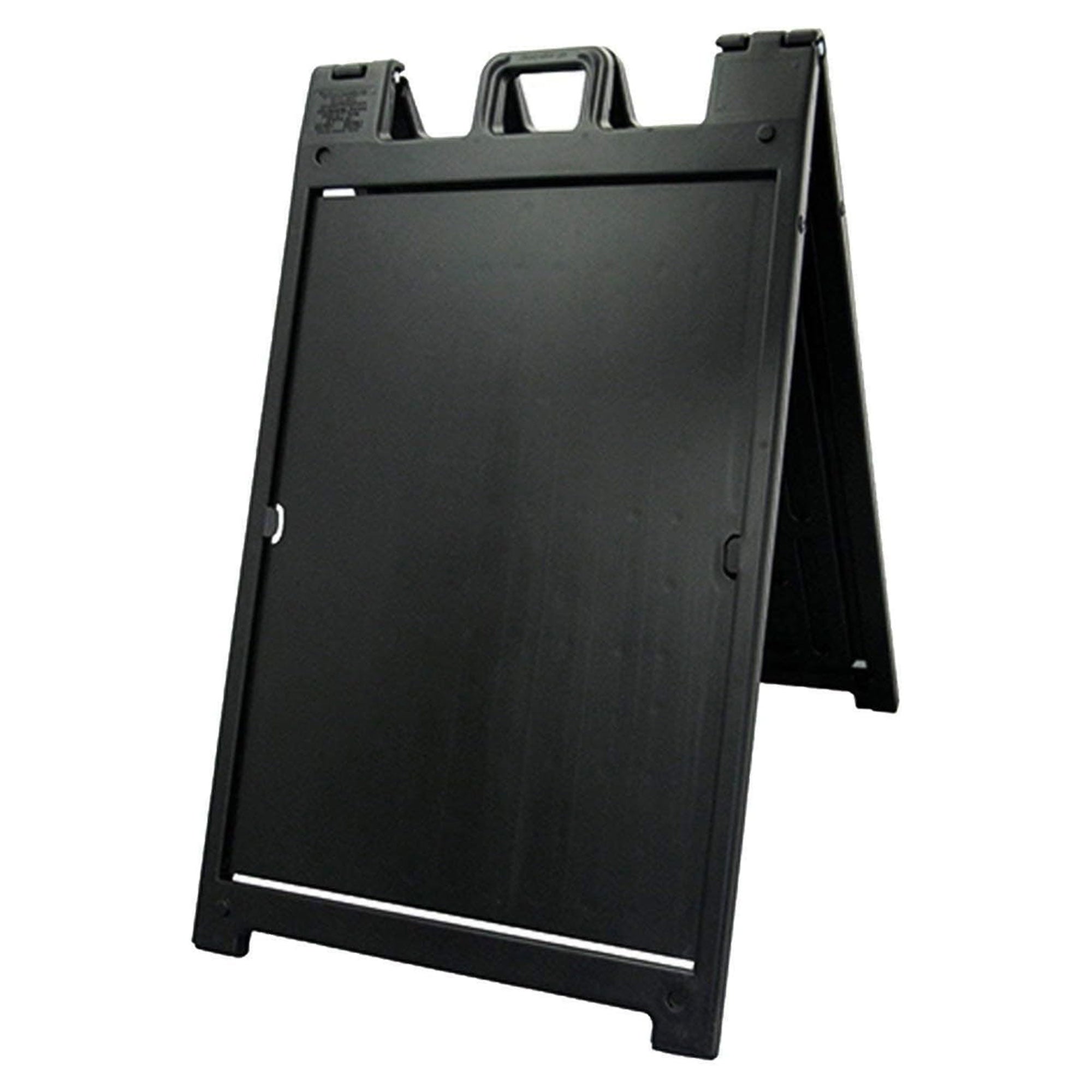 Plasticade Signicade Deluxe Portable Folding Double Sided Sign, Black (4 Pack)