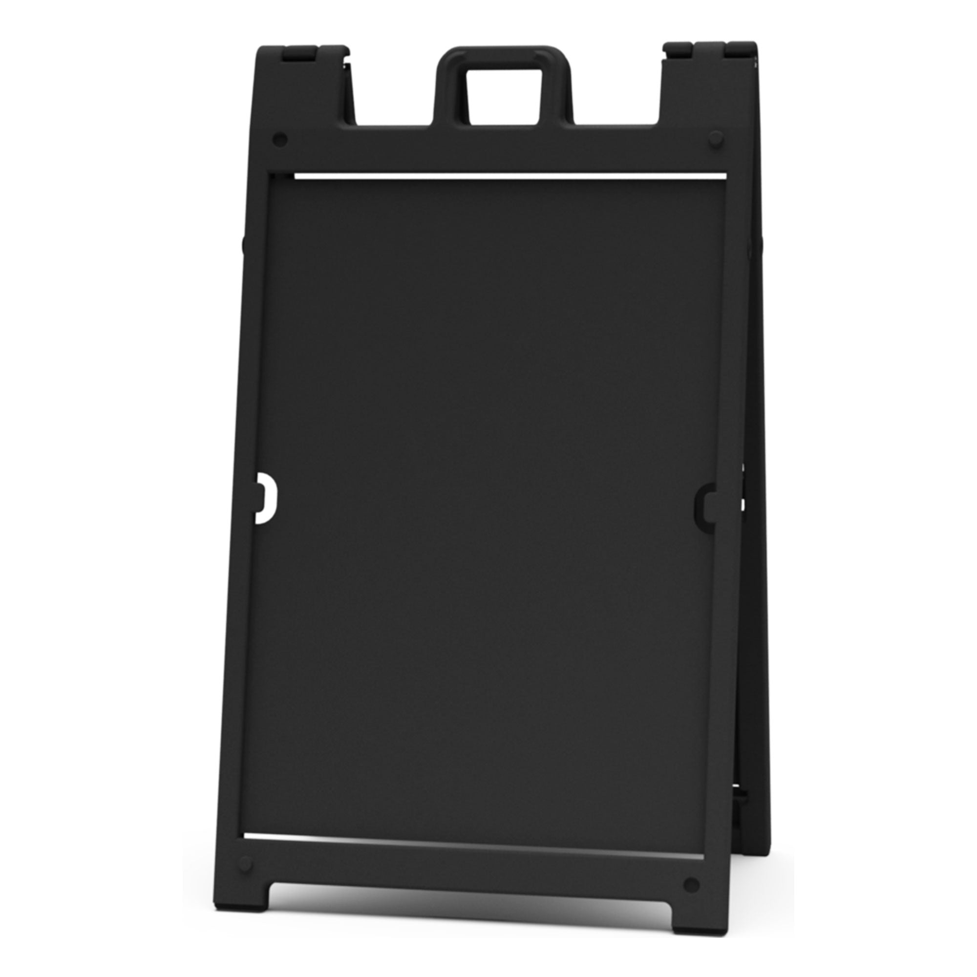 Plasticade Signicade Deluxe Portable Folding Double Sided Sign, Black (4 Pack)