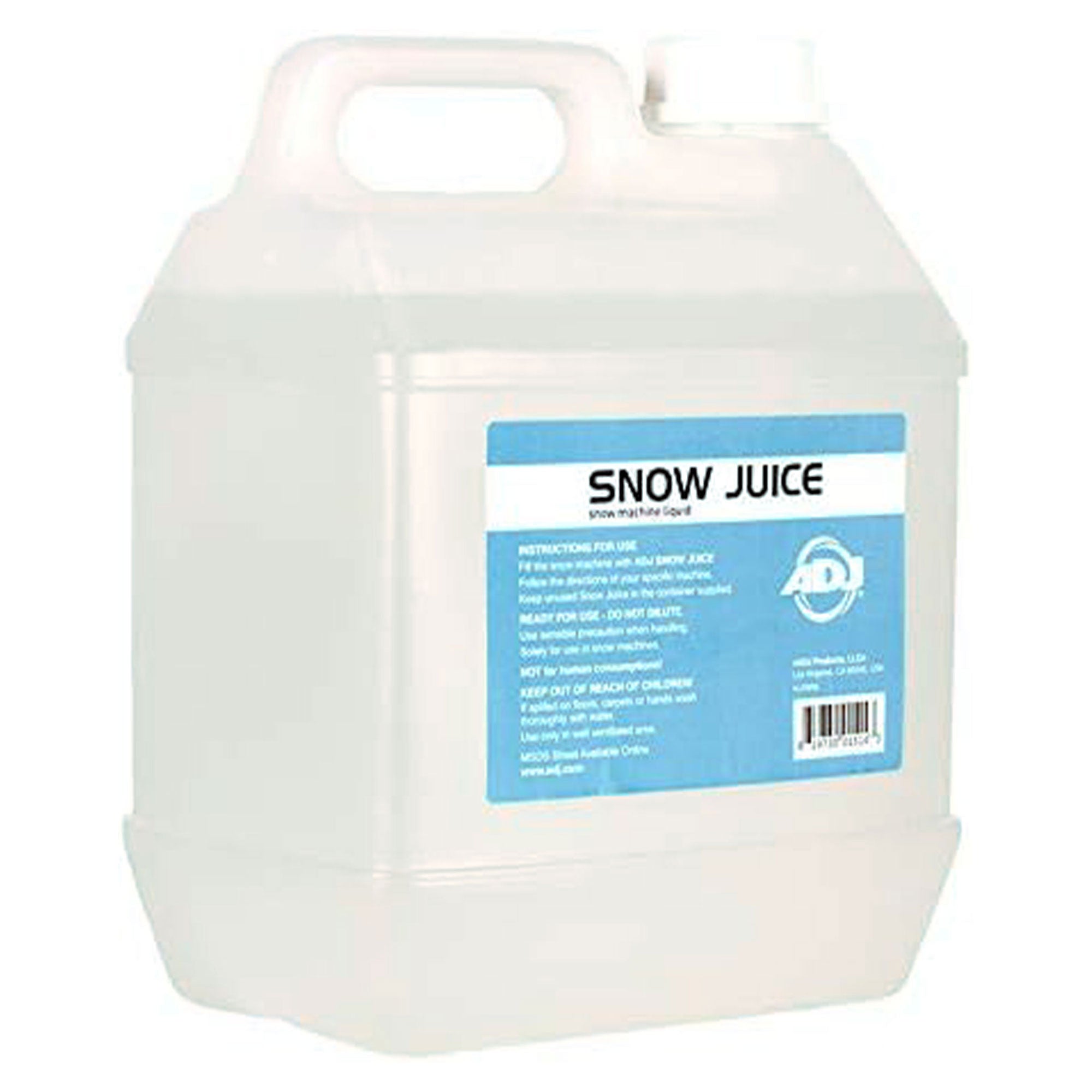 NEW! AMERICAN DJ SNOW GAL Snow Fluid Juice One Gallon for VF Snow Flurry Machine (Open Box)