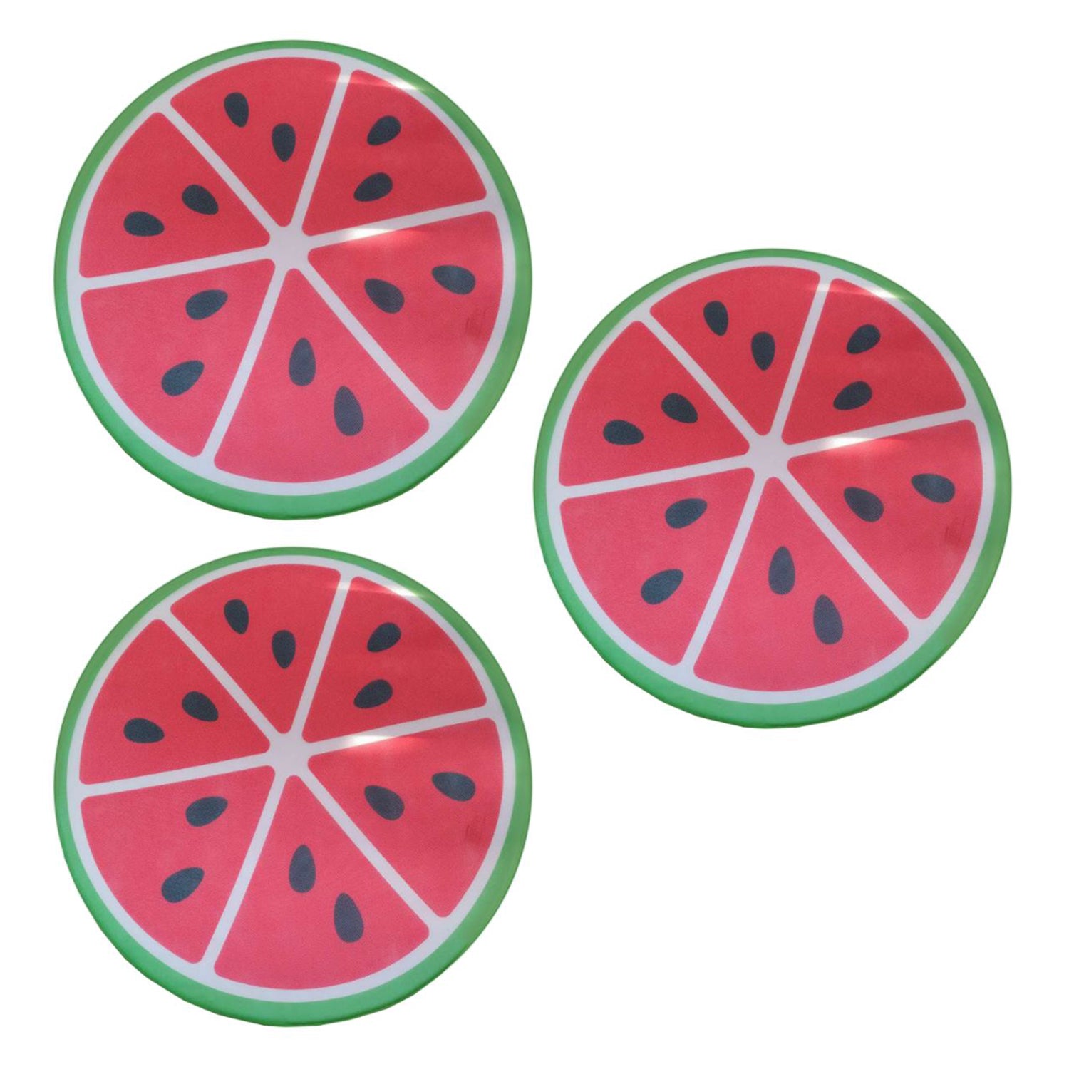 Magic Time International Memory Foam Sun Disc Pool Float, Watermelon (3 Pack)