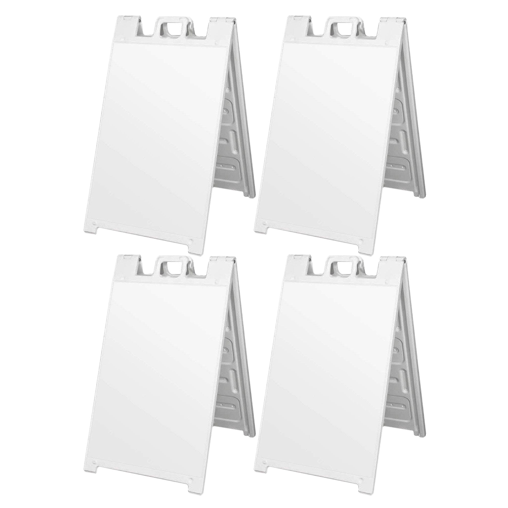 Plasticade Signicade Portable Folding Sidewalk Double Sided Sign Stand, (4 Pack)