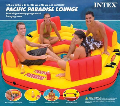 INTEX Pacific Paradise Lounge Island River Tube