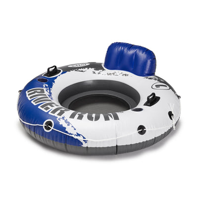 Intex River Run 1 Person Inflatable Floating Tube Raft for Lake/Pool (Open Box) - VMInnovations