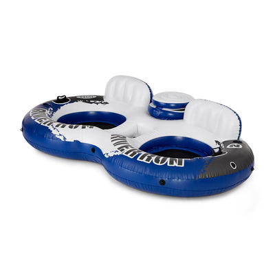 Intex River Run II 2-Person Water Pool Tube Float with Cooler Connectors (Used)