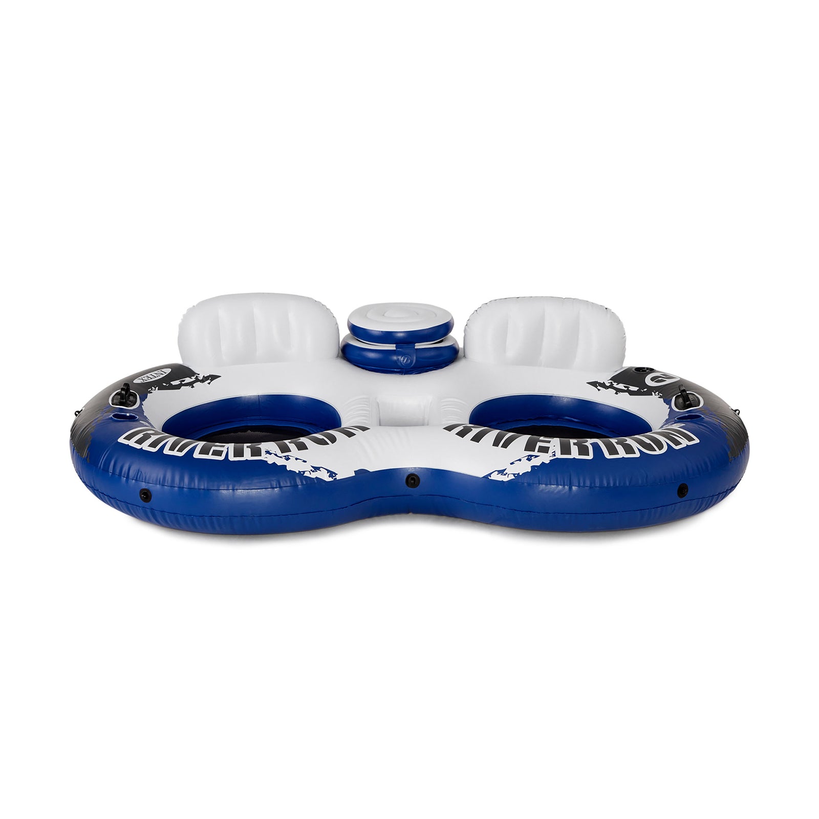 Intex River Run II 2-Person Water Tube w/ Cooler & Connectors (6 Pack)(Open Box) - VMInnovations