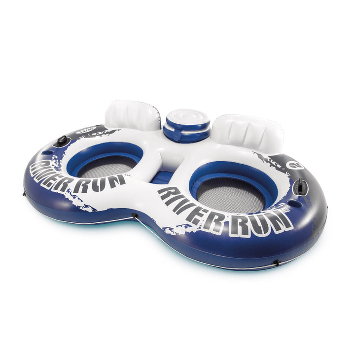 Intex River Run II 2-Person Water Pool Tube Float with Cooler Connectors (Used)