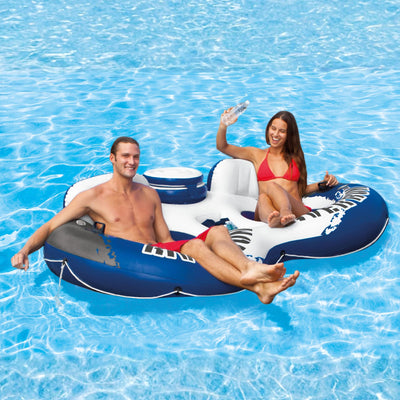Intex River Run 2 Person Inflatable Tube Raft Float with Cooler (Open Box)