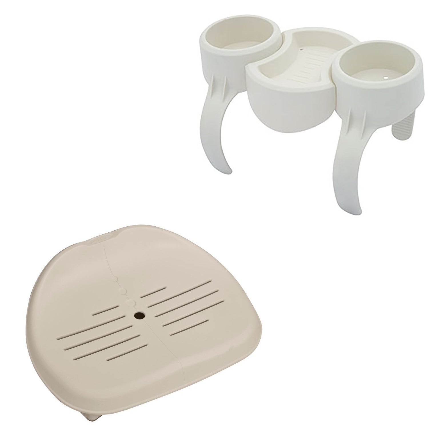 Bestway Plastic SaluSpa Drinks Holder and Snack Tray & Removable Hot Tub Seat