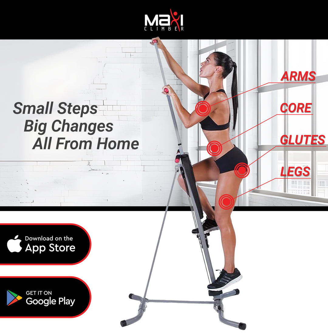 MaxiClimber Classic Vertical Resistance Climber & Exercise Cardio Workout System