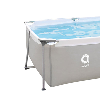 JLeisure 10 x 6.5 Ft Above Ground Rectangular Steel Frame Swimming Pool (2 Pack)