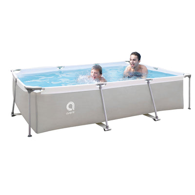 JLeisure 10 x 6.5 Ft Above Ground Rectangular Steel Frame Swimming Pool (2 Pack)