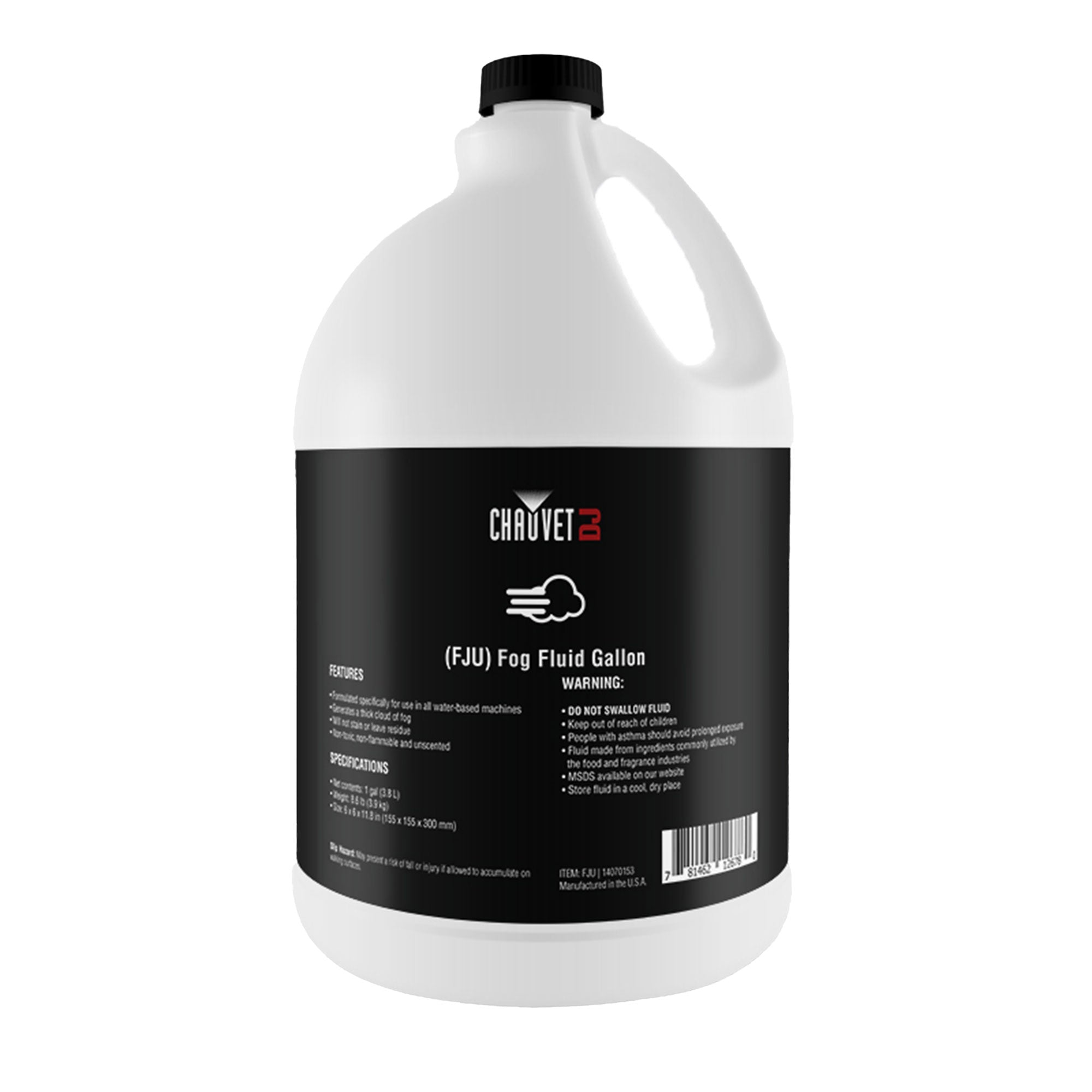 CHAUVET DJ 1 Gal Bottle of Fog Smoke Juice Fluid for Fog Machines  (Open Box)