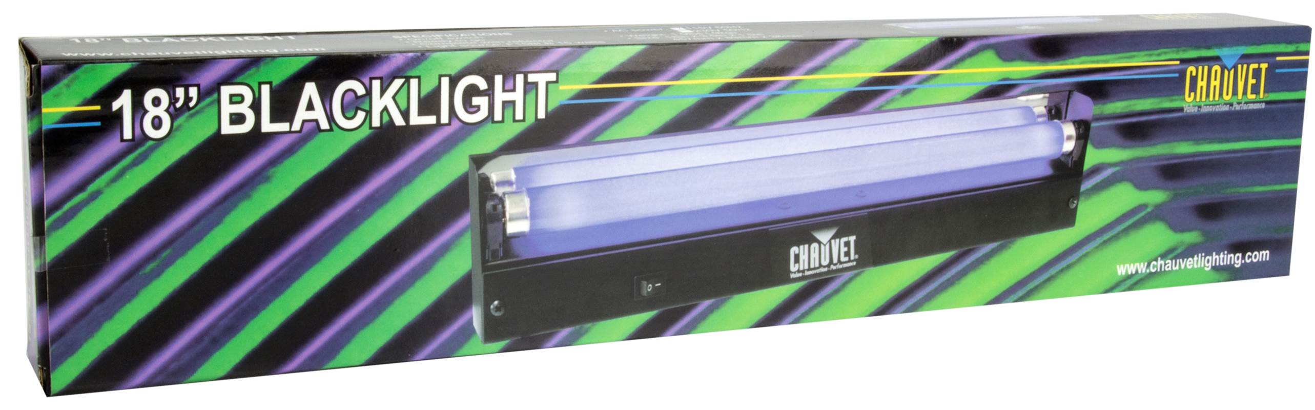 CHAUVET NVF18 18" UV BLACK LIGHT 15 WATTS NV-F18
