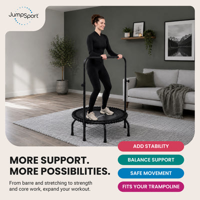 JumpSport Handle Bar Accessory for 39" Leg Fitness Trampolines, Black (Open Box) - VMInnovations