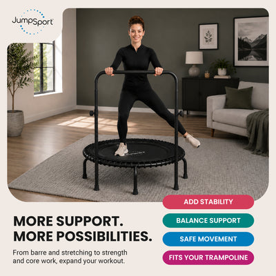 JumpSport Handle Bar for 44 In Arched Leg Fitness Trampolines, Black (For Parts)