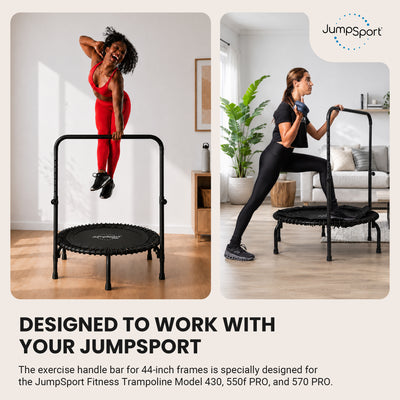 JumpSport Handle Bar for 44 In Arched Leg Fitness Trampolines, Black (For Parts)