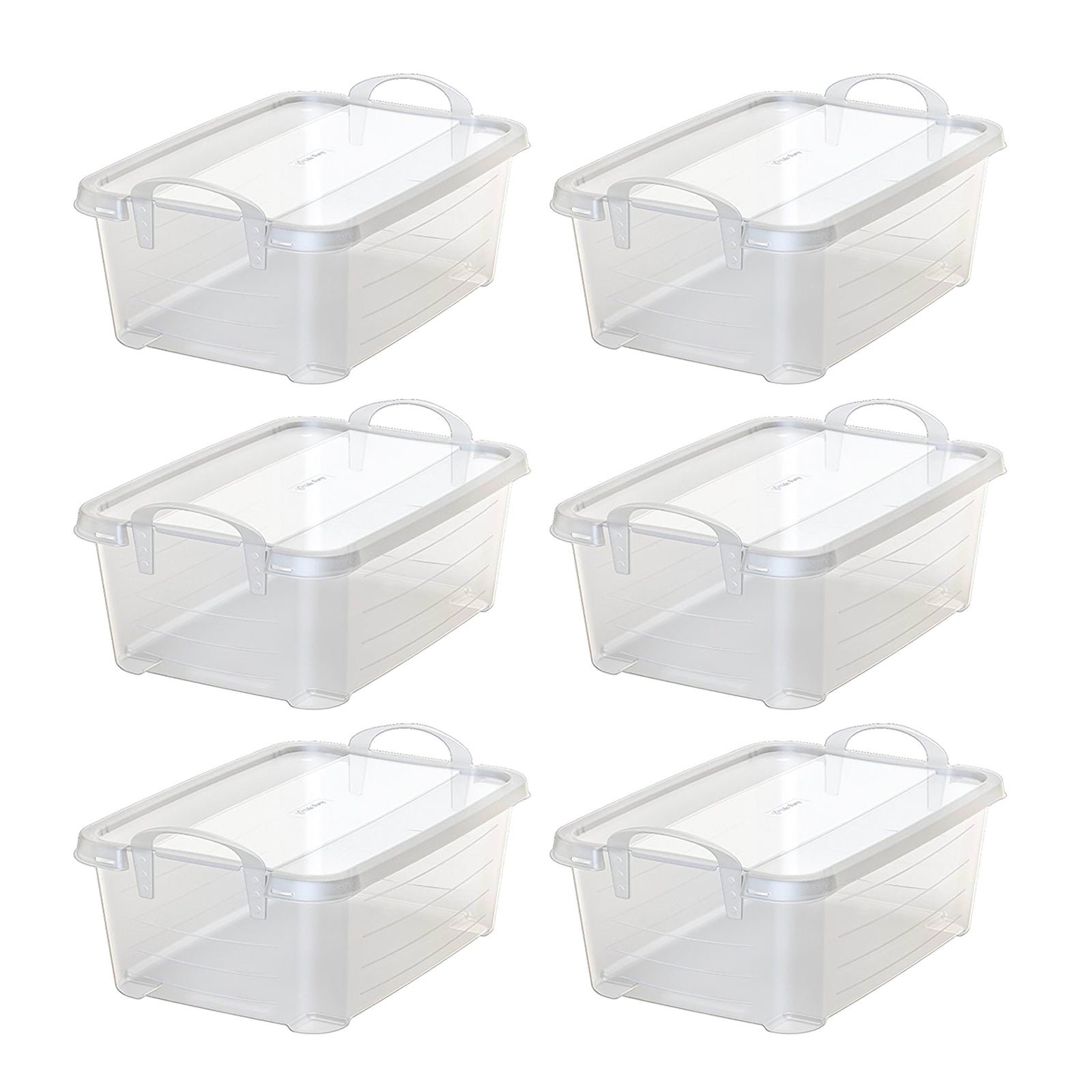 Life Story 14 Qt Plastic Box (6 Pack) with 55 Qt Storage Container (6 Pack) - VMInnovations