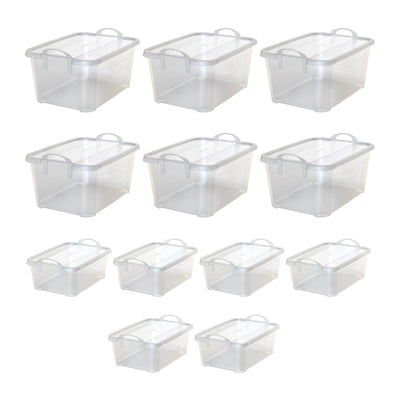 Life Story 14 Qt Plastic Box (6 Pack) with 55 Qt Storage Container (6 Pack) - VMInnovations