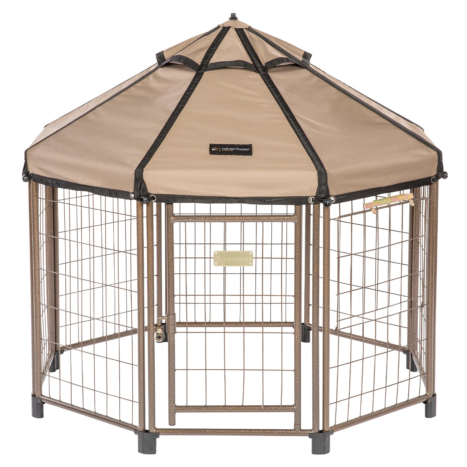 Advantek Original Small Indoor Outdoor Metal Pet Dog Gazebo & Cover (Open Box)