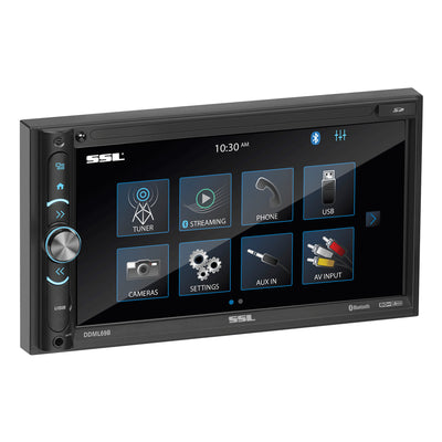 SOUNDSTORM Double DIN Bluetooth Multimedia Player with 6.75 Inch Touchscreen