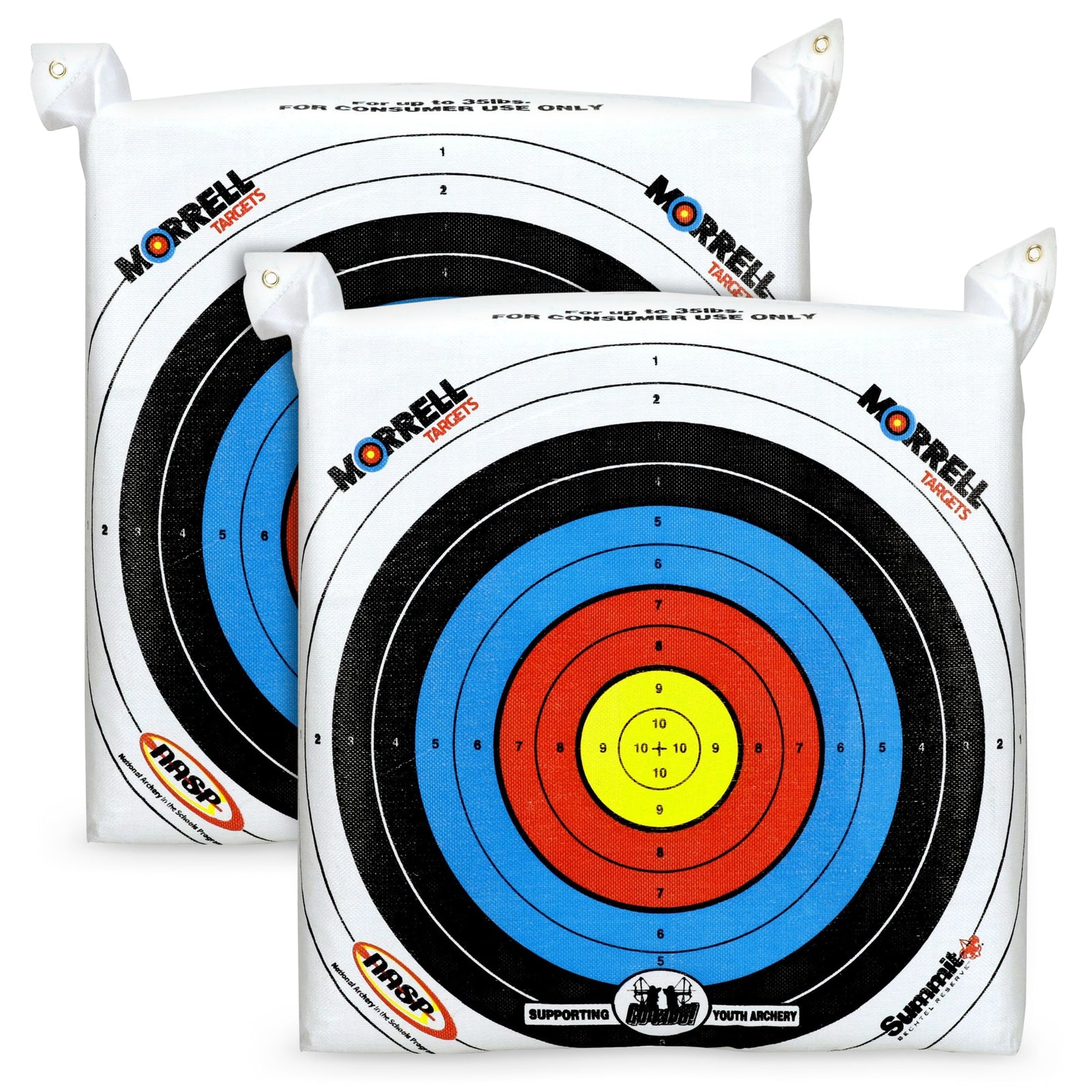 Morrell Lightweight Portable Range NASP Field Point Archery Bag Target (2 Pack) - VMInnovations