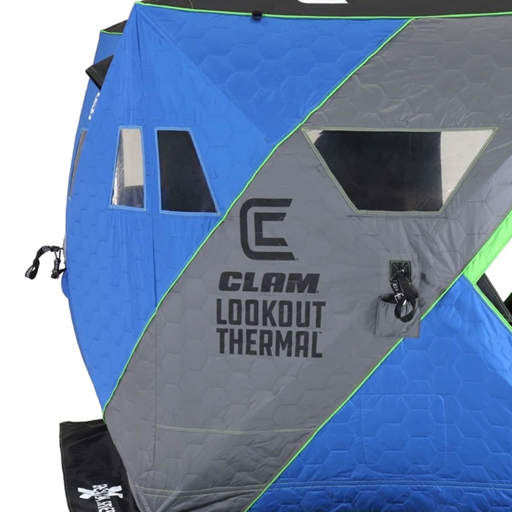 CLAM X500 Insulated Thermal Lookout Outdoor Fishing Hunting Hub Tent Shelter - VMInnovations