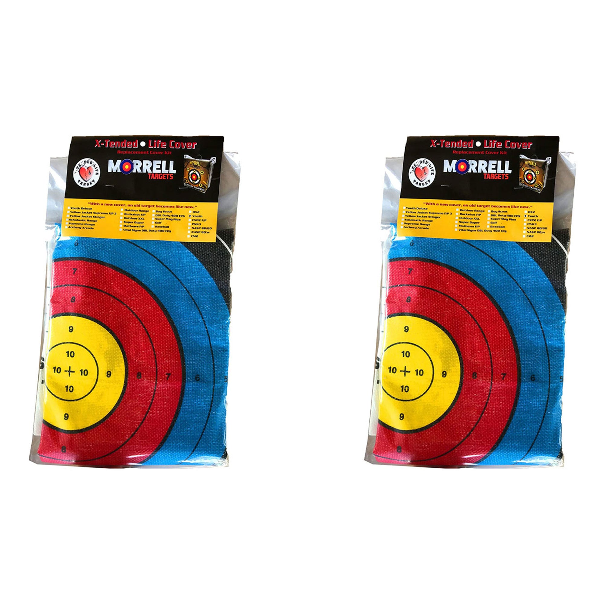Morrell Lightweight Youth Range Archery Bag Target Replacement Cover (2 Pack)