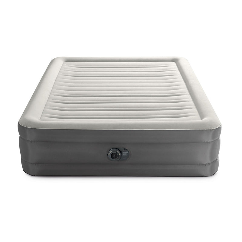 Intex TruAire Queen Air Mattress w/ Lumbar Support & Built in Pump (Open Box)