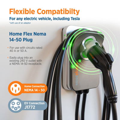 Home Flex Level 2 WiFi NEMA 14-50 Plug Electric Vehicle EV Charger (Used)