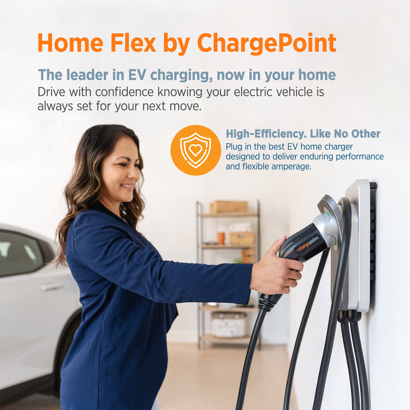 Home Flex Level 2 WiFi NEMA 14-50 Plug Electric Vehicle EV Charger (Open Box)