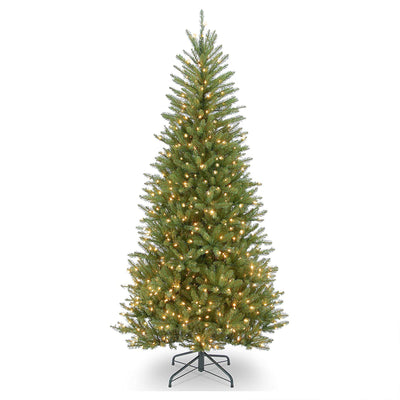 National Tree Company Slim Dunhill Fir 6.5' Clear-Lit Artificial Christmas Tree