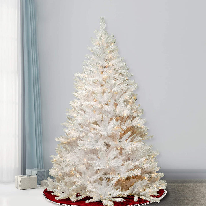 National Tree Company Winchester Pine 7' White Christmas Tree (Used)