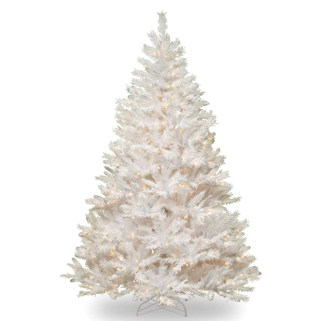 National Tree Company Winchester Pine 7' White Christmas Tree (Used)