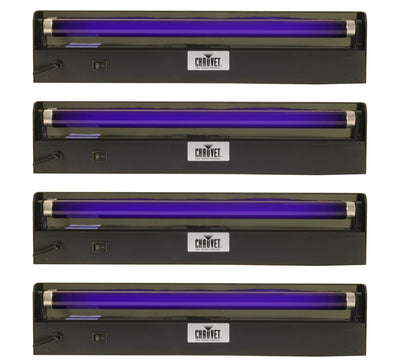 (4) Chauvet DJ NVF18 18" UV Black Light 15 W Blacklights w/ Reflector | NV-F18 - VMInnovations