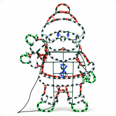 48 In Pro-Line LED Animation Waving Santa Christmas Yard Decoration (Open Box) - VMInnovations