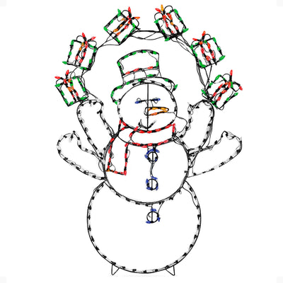 ProductWorks 60" LED Animation Juggling Snowman Christmas Decoration (For Parts) - VMInnovations