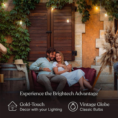 Brightech Solar Powered LED 12 Bulb Waterproof String Lights, 28 Ft (Open Box) - VMInnovations