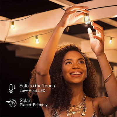 Brightech Solar Powered LED 12 Bulb Waterproof String Lights, 28 Ft (Open Box) - VMInnovations