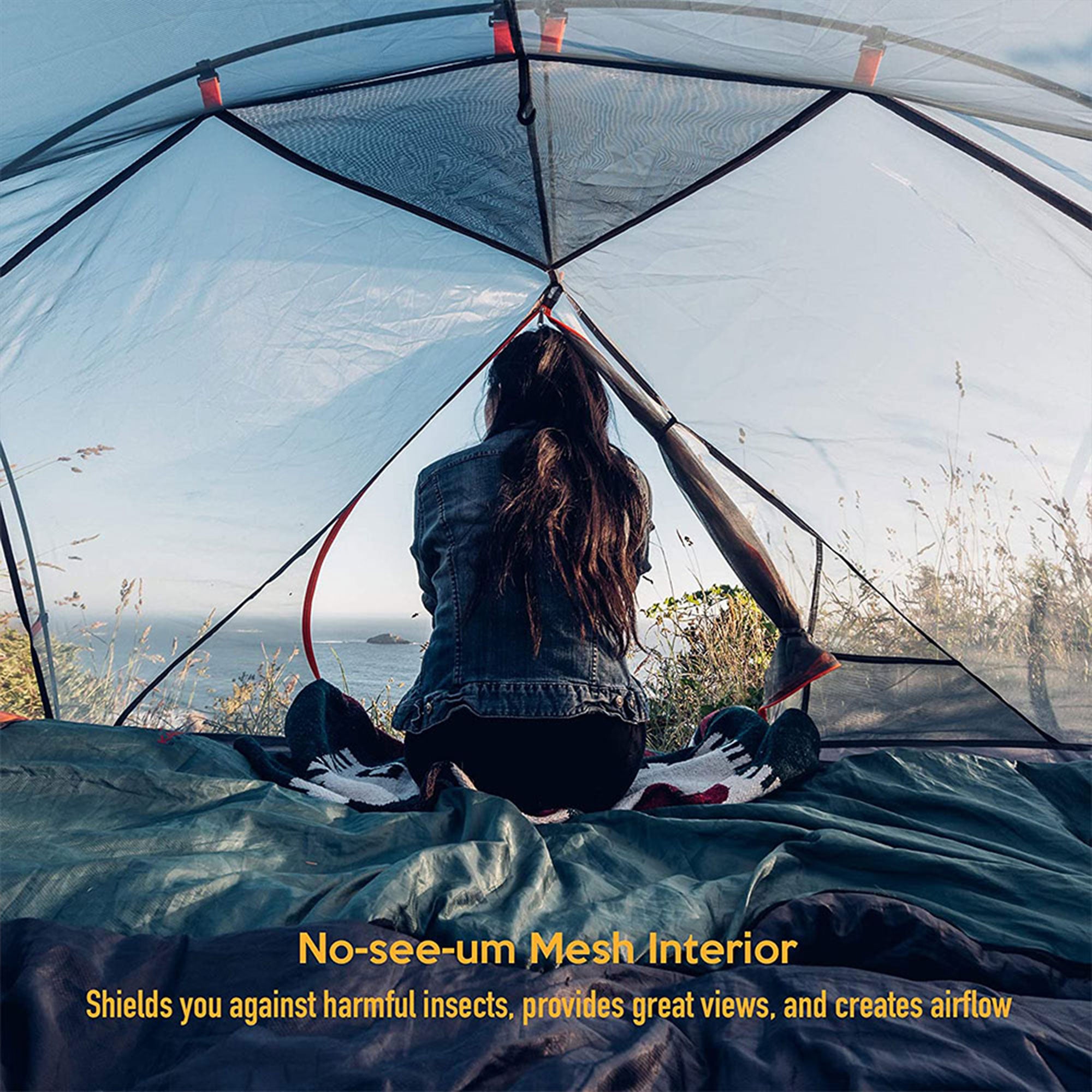 Featherstone Lightweight 2 Person Outdoor Backpacking Tent with Rain Fly (Used)