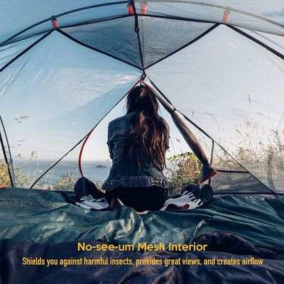 Lightweight 2 Person Outdoor Backpacking Tent with Rain Fly (Open Box)