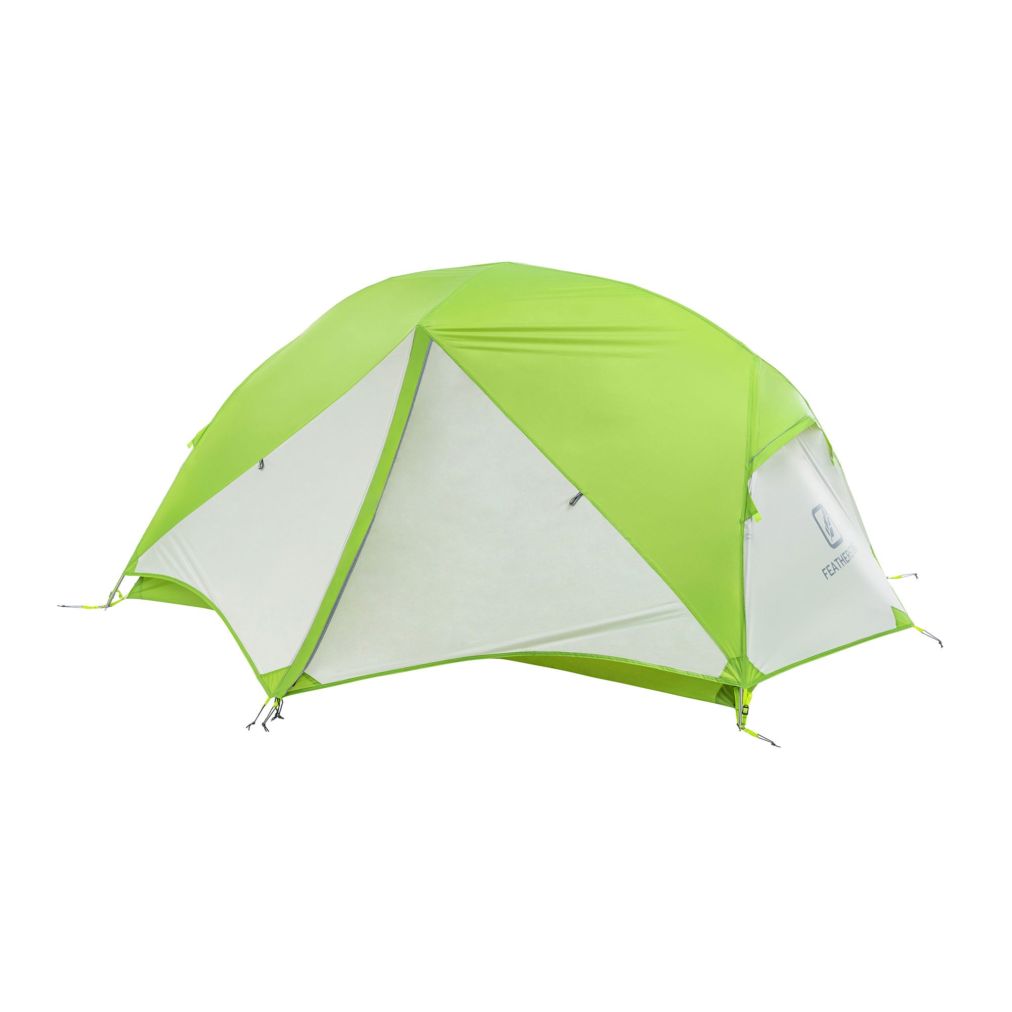 Featherstone Lightweight 2 Person Backpacking Tent w/ Rain Fly, Green (Open Box)