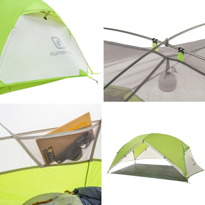Lightweight 2 Person Outdoor Backpacking Tent with Rain Fly (Used)