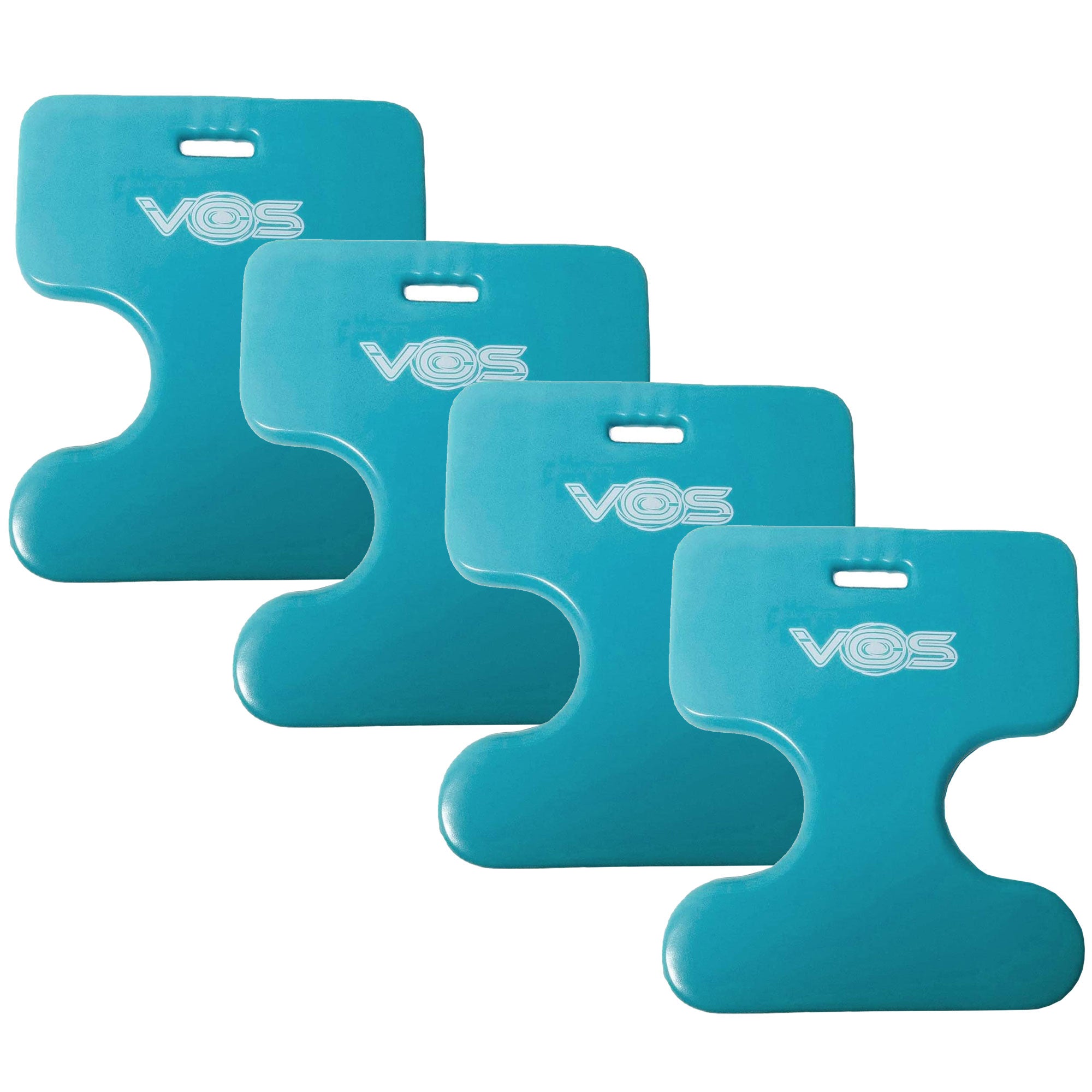 Vos Oasis Water Saddle Swim Pool Float for Adults & Kids, Barrier Blue (4 Pack) - VMInnovations