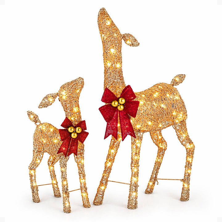 NOMA Christmas Deer 2.8 Ft Pre-Lit LED Outdoor Yard Decor Holiday Decoration - VMInnovations