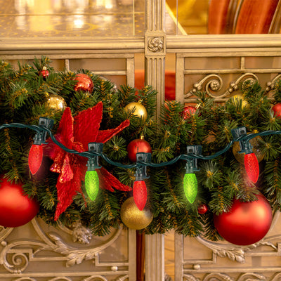 NOMA Quick Clip 66.8' LED Oudoor Christmas String Lights, 100 Multi-Color Bulbs - VMInnovations