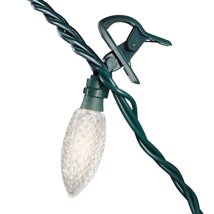 Noma Quick Clip C9 LED Lights, 66.8', 100 Warm White Bulbs (Used)