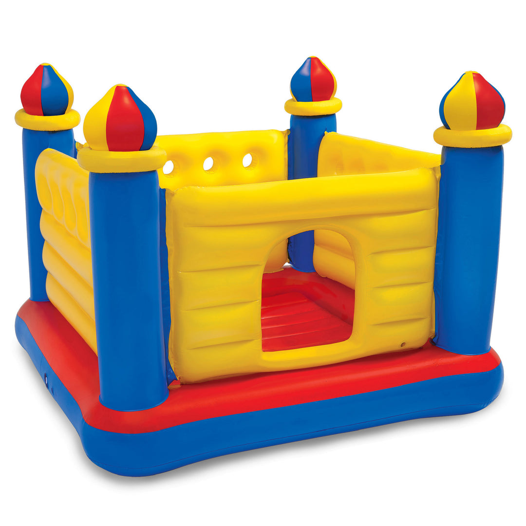 Intex Inflatable Colorful Jump-O-Lene Castle Bounce House, for 2 Kids Ages 3-6