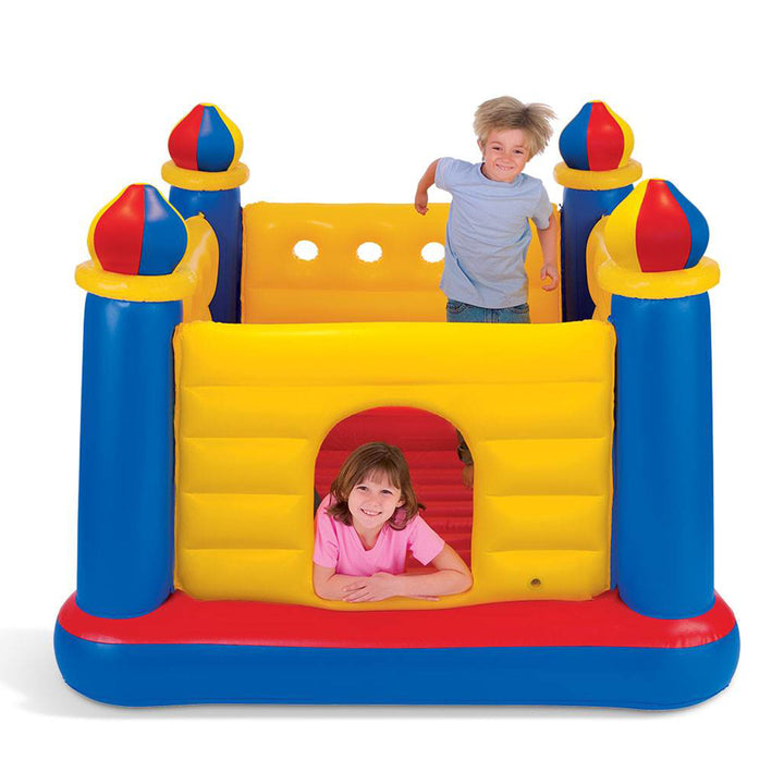 Intex Inflatable Colorful Jump-O-Lene Kids Castle Bouncer for Ages 3-6 | 48259EP